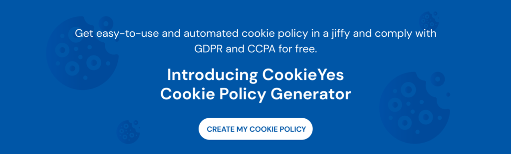 cookieyes cookie policy generator