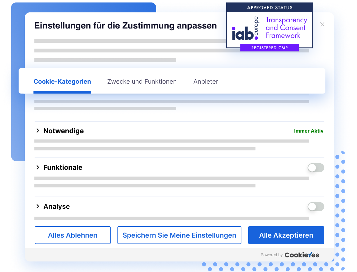 iab tcf v2.2 CMP UI