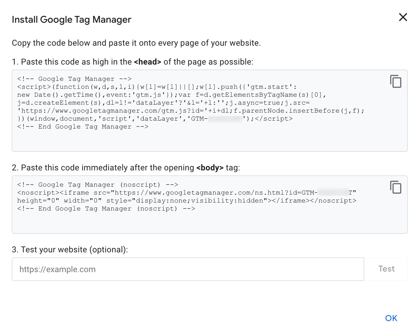 GTM Code