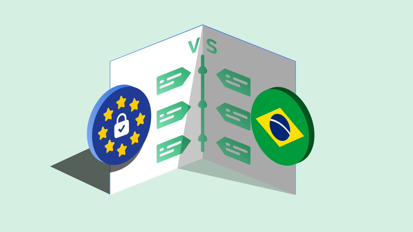 Featured image of GDPR vs LGPD Brazil [Infographic]