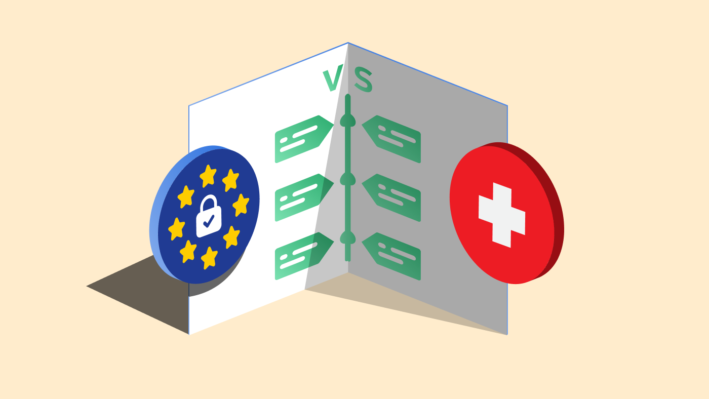 Featured image of GDPR vs Swiss FADP [Infographic]