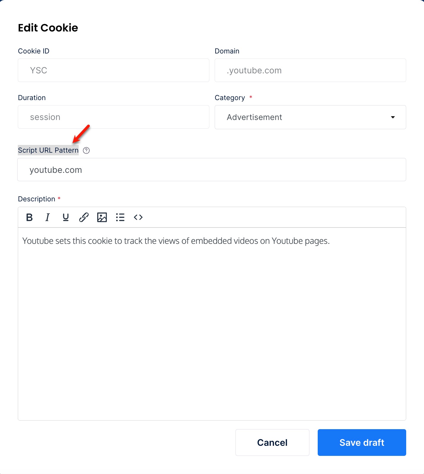 remove script URL