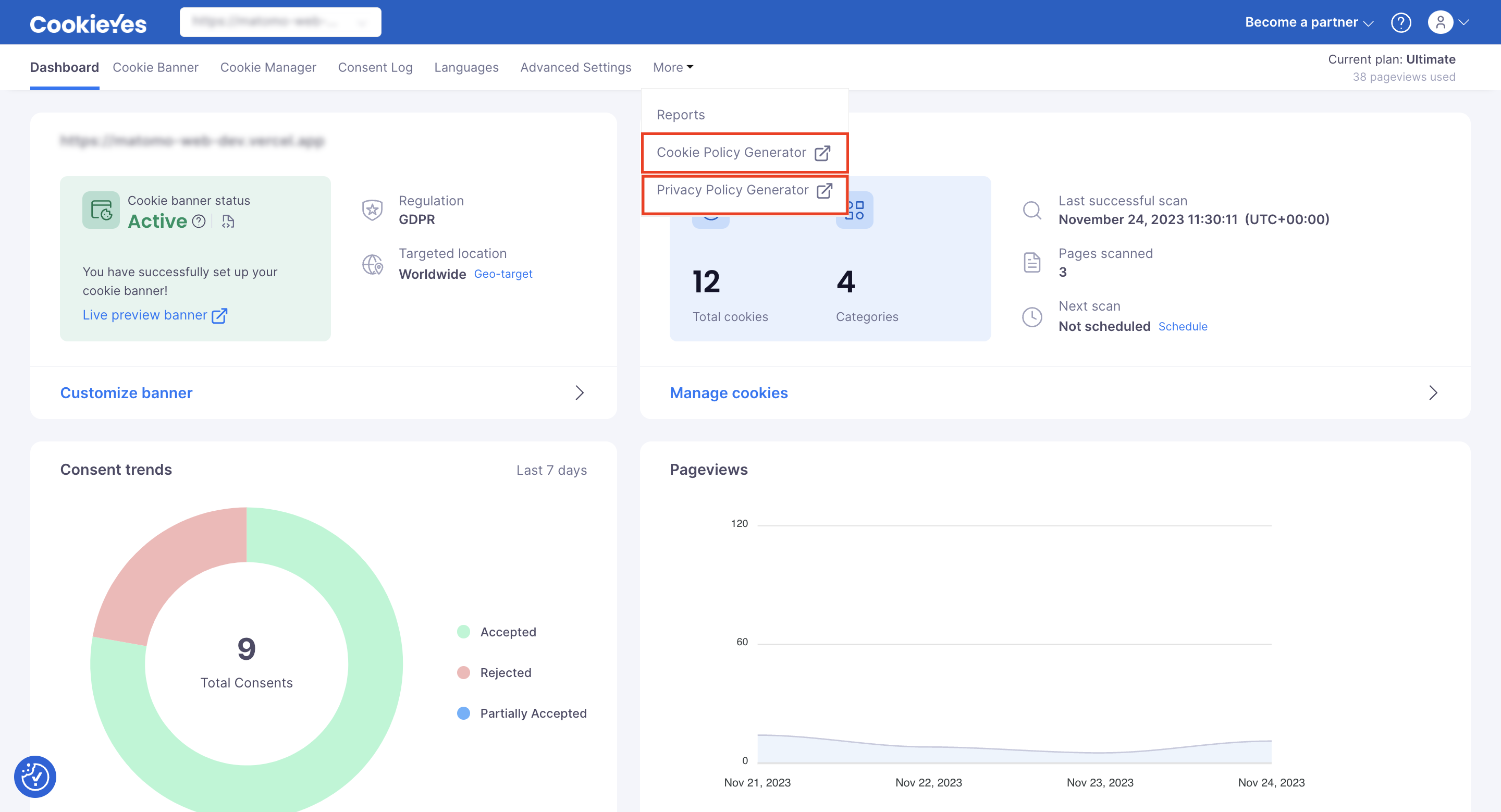 Cookie Policy Generator and Privacy Policy Generator 