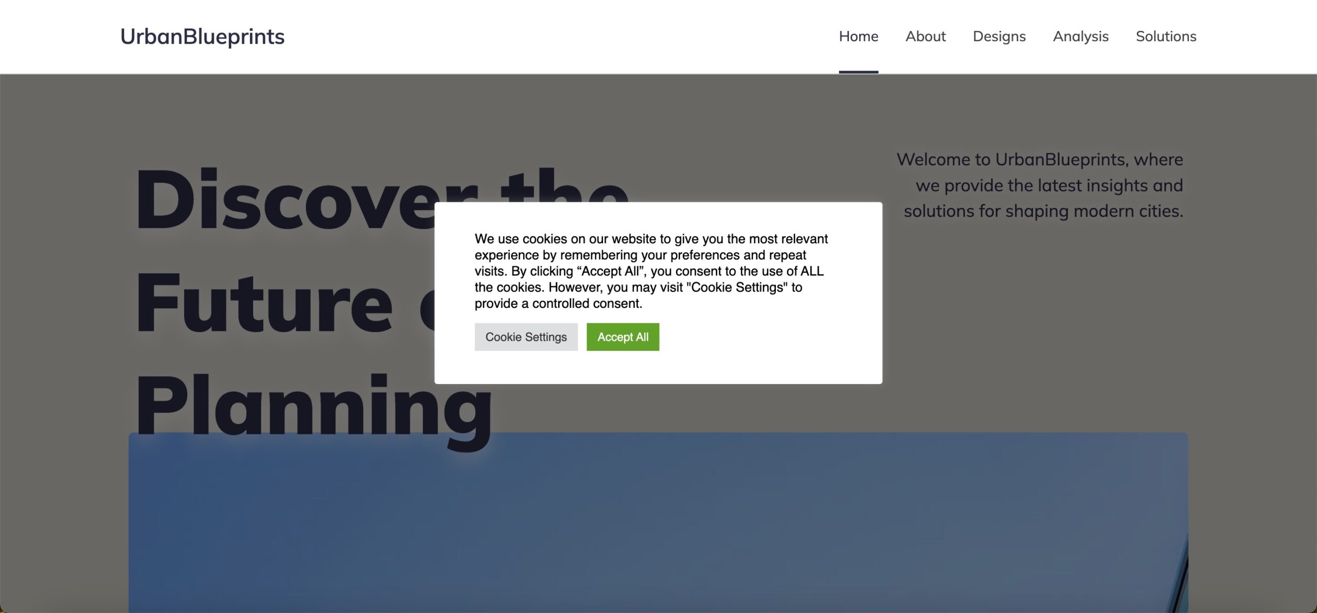 Popup banner
