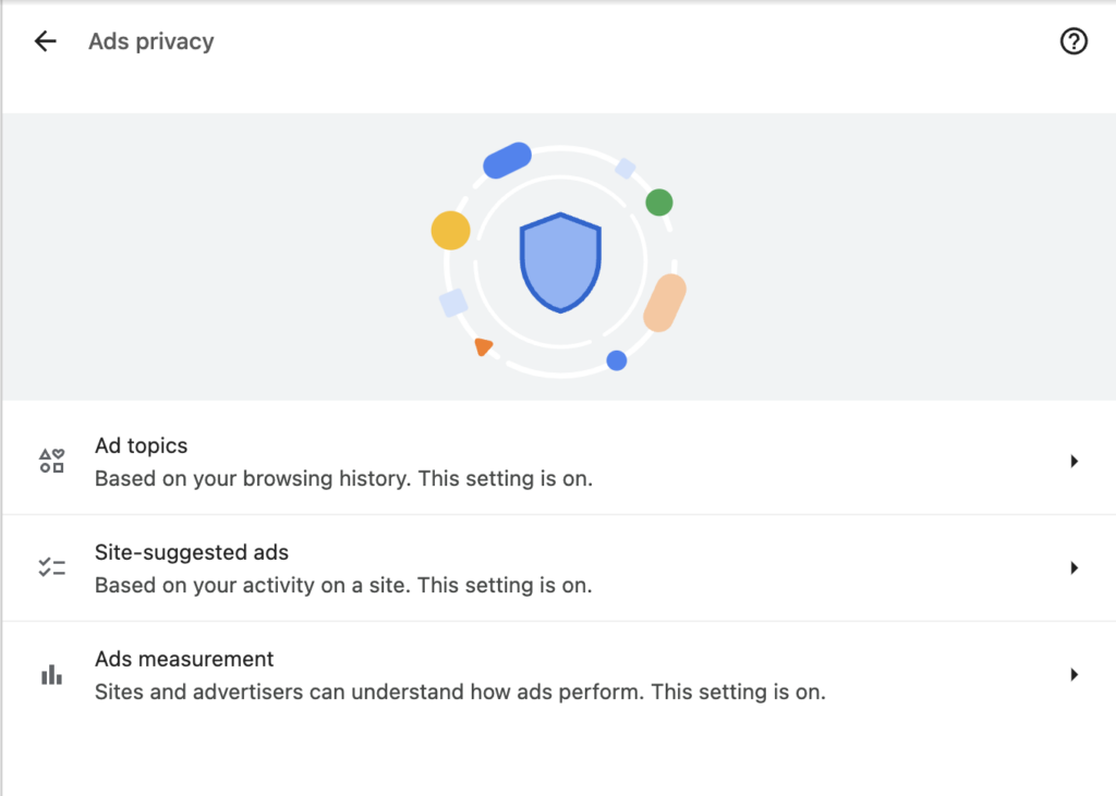 google privacy sandbox chrome setting