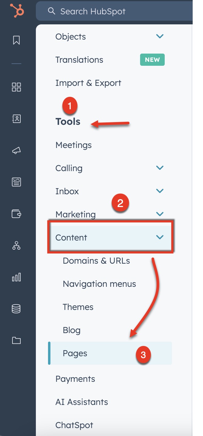 Tool Menu