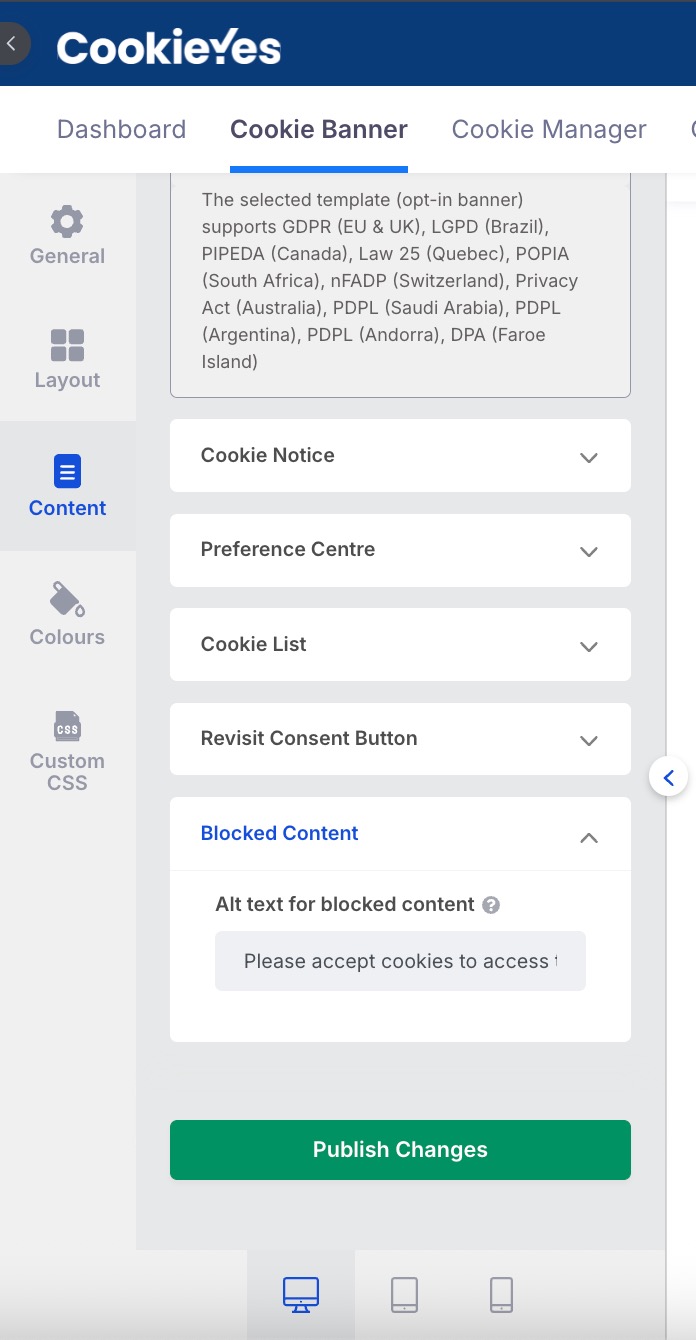 Content of Blocked Content 