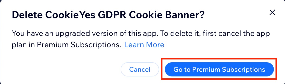delete confirmation modal
