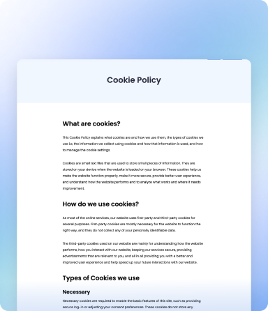 Feature: multi language cookie policy