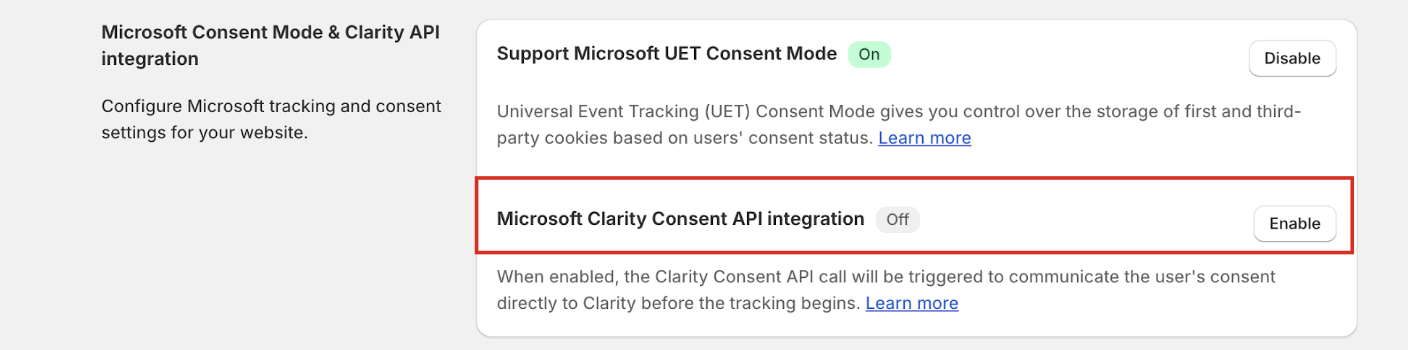 Enable clarity
