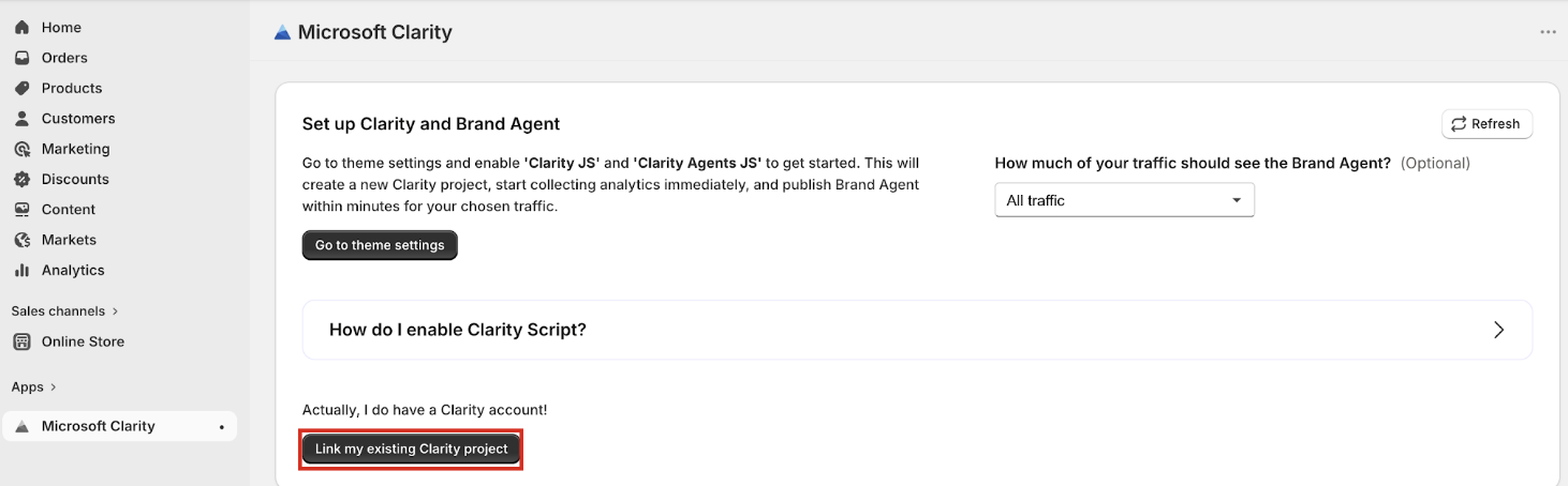 linking existing project
